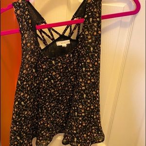 Cropped babydoll top